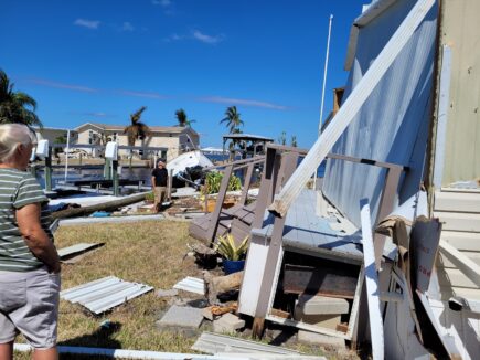 house damage from hurricane Ian