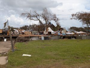 house damage from hurricane Ian