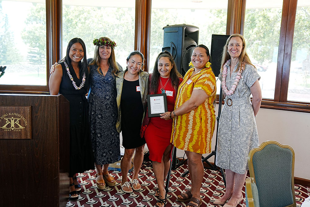 Our Kupuna team group photo at a Red Cross event.