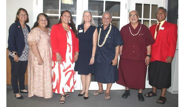 Red Cross staff members and American Samoa Board members group pic.