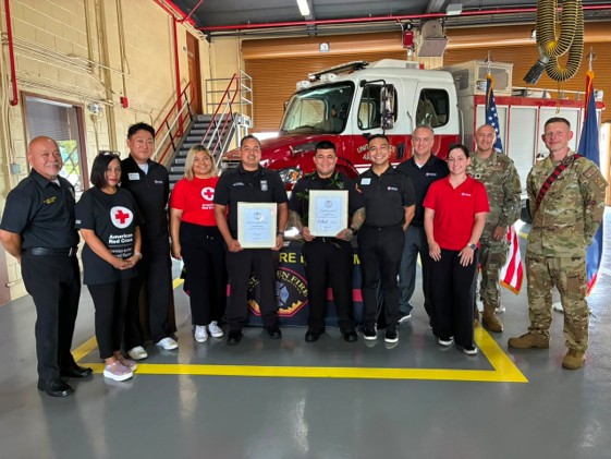 emergency responders and red crossers