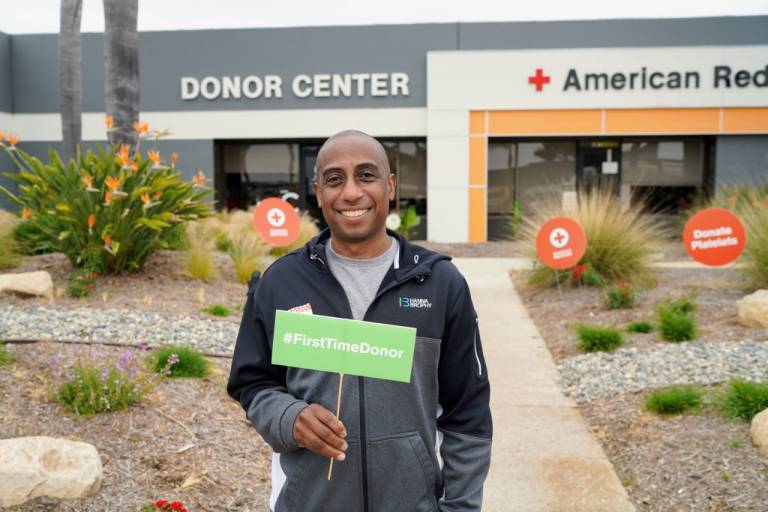 Donor at the May the 4th Blood Drive