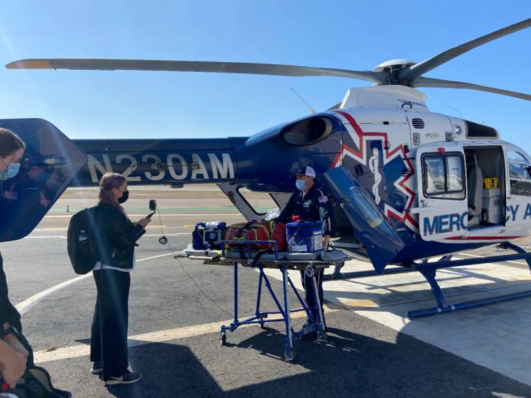 Naomi Filming a Video with Mercy Air 