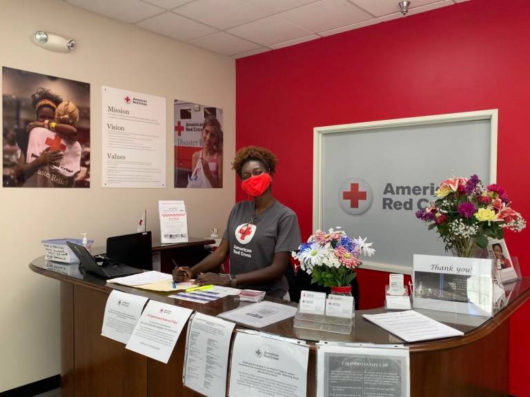 Red Cross volunteer