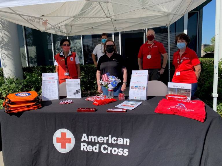 Red Cross volunteers