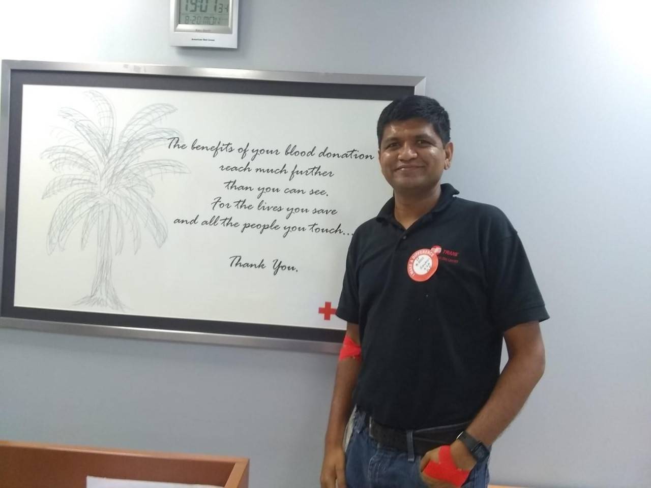 Volunteer Ashutosh Shinde