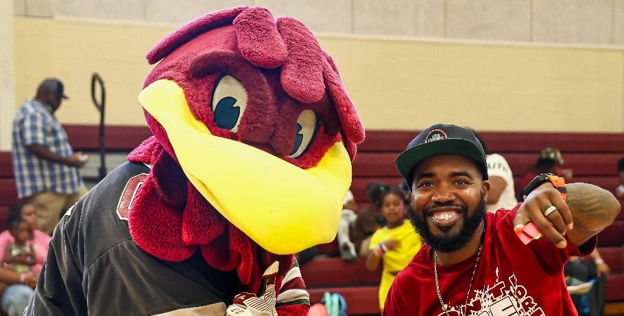 Corey Mitchell during blood drive