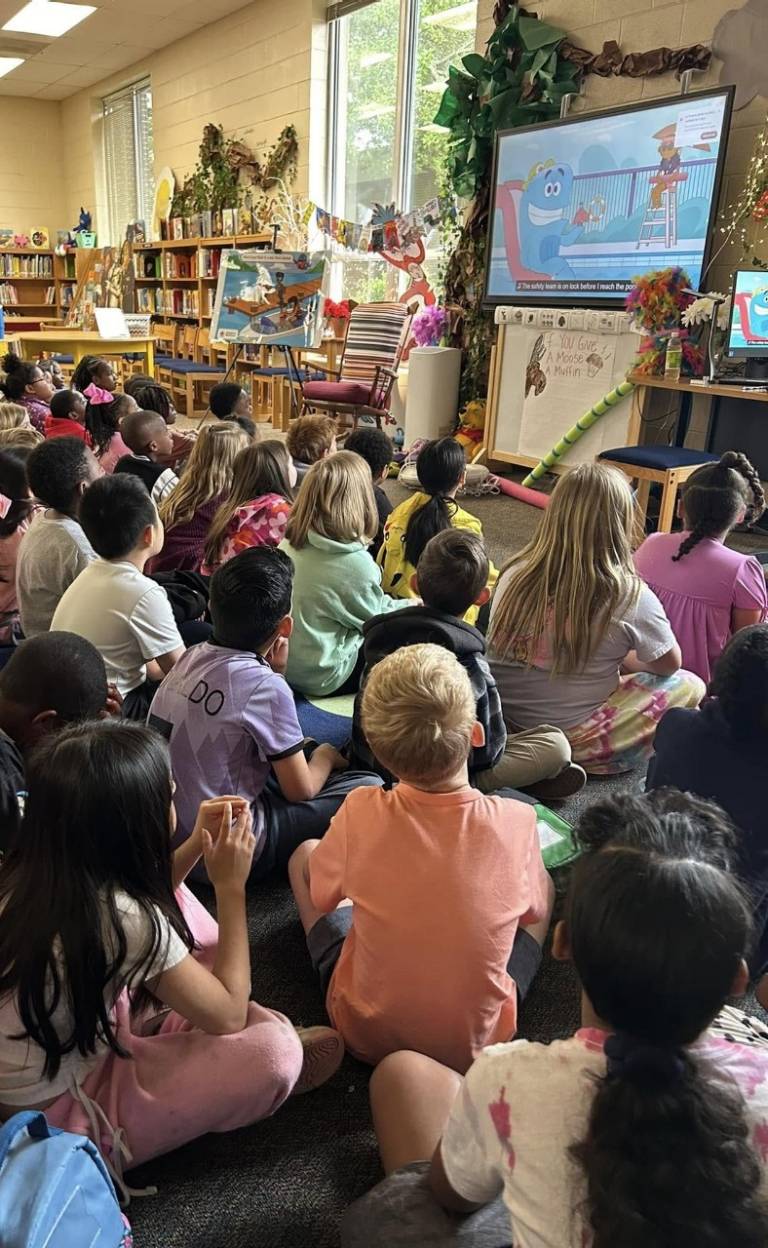 Students learning in classroom