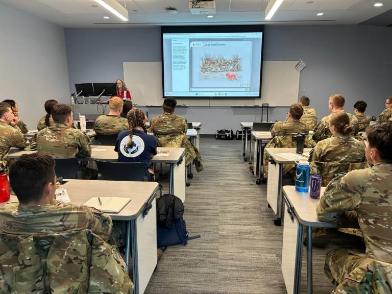 SC Volunteers training Citadel cadets