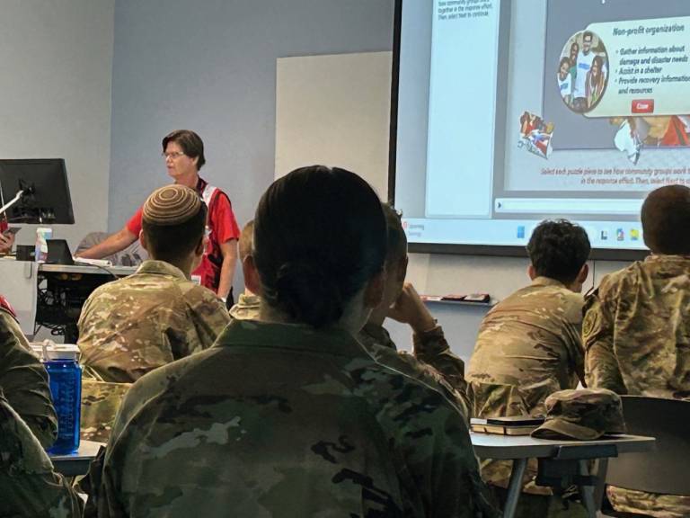 SC Volunteers training Citadel cadets
