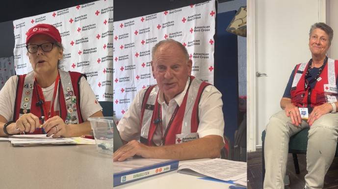SC Volunteers Andi Stewart (top), Bill Martin (left), Robin Keels (right).