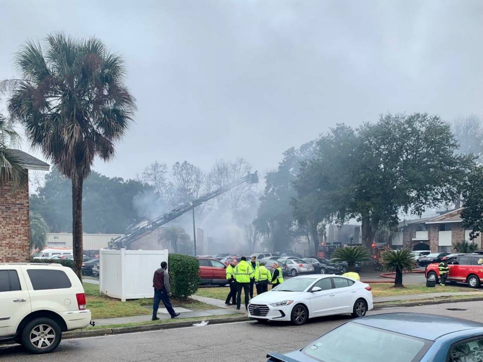 Red Cross Volunteers Helping Approximately 24 Families After Apartment ...