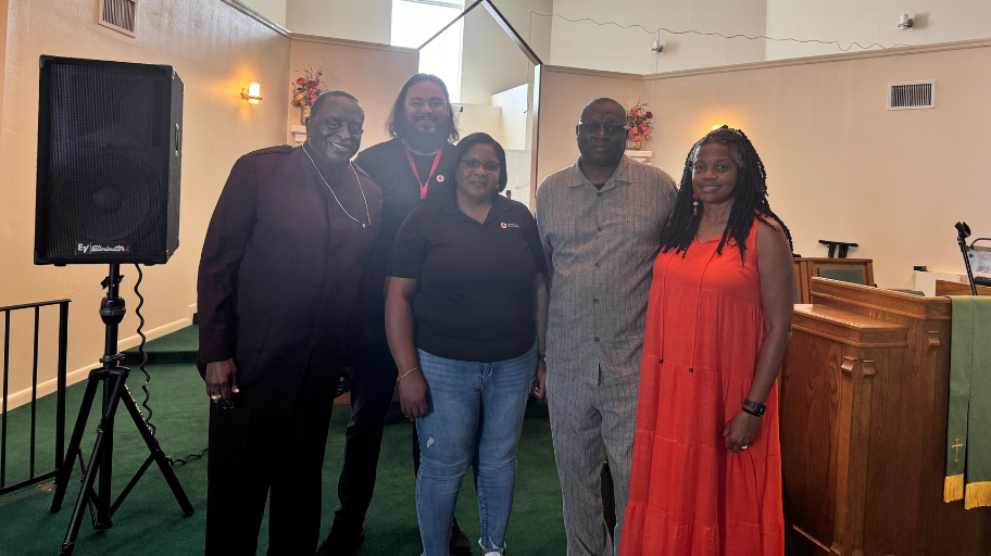 Representative from the Red Cross and AME Church