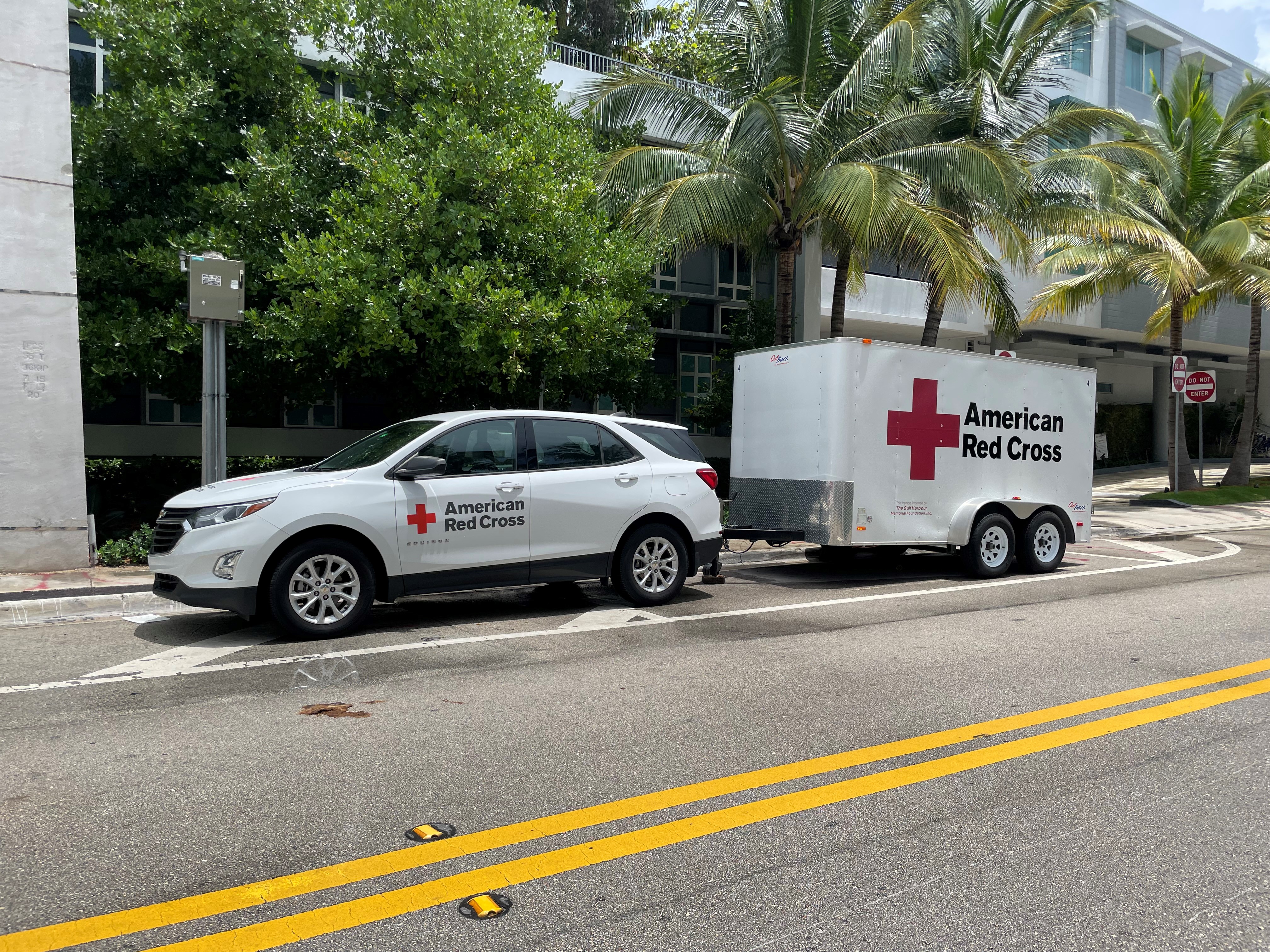 Red Cross Support to Community in Surfside at Family Assistance Center