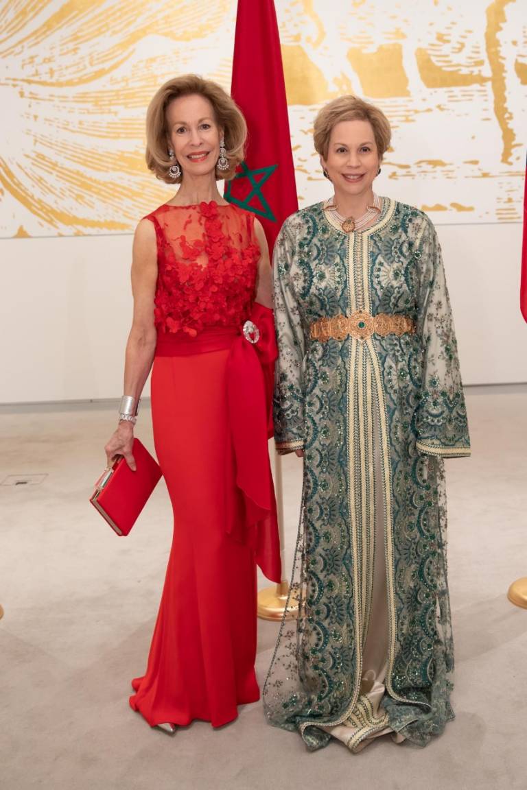 Ambassador Bonnie McElveen-Hunter with Ambassador of Morocco Her Royal Highness Princess Lalla Joumala.