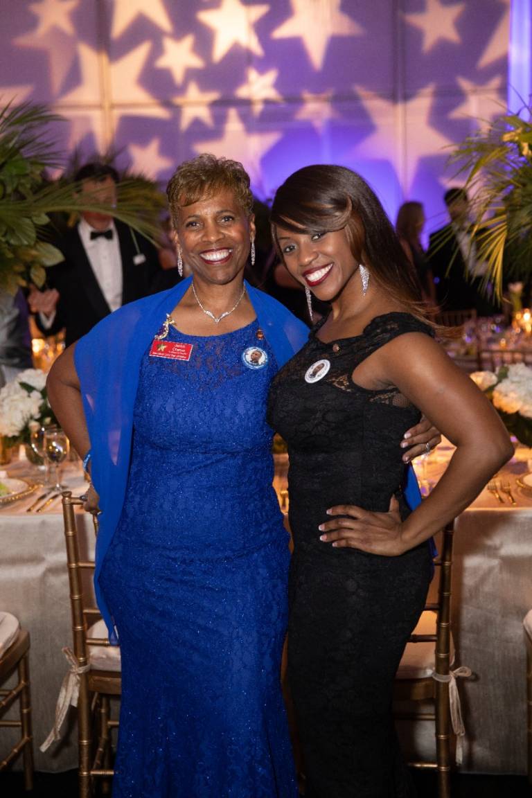 Gold Star Mother Janice Chance and her guest