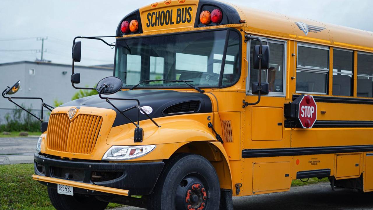 Photo of a yellow school bus