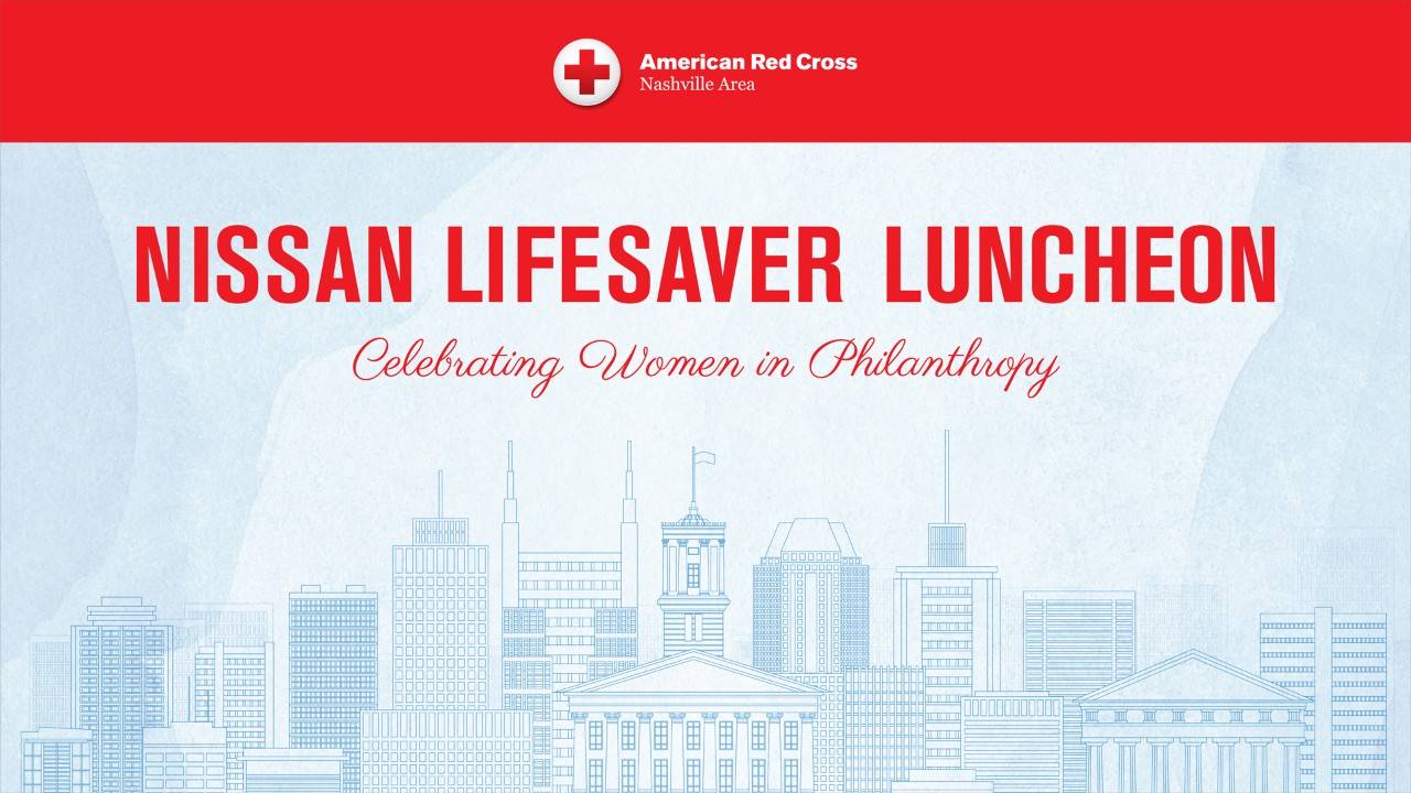 Lifesaver Luncheon Nashville Graphic Header with drawing of Nashville skyline