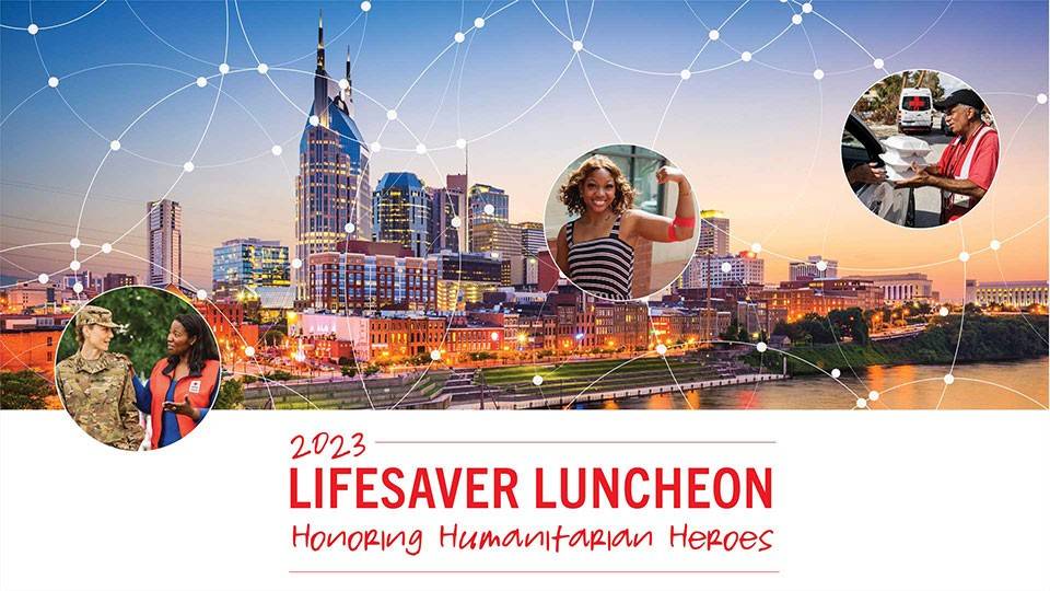 Lifesaver Luncheon Nashville Graphic Header with Nashville skyline