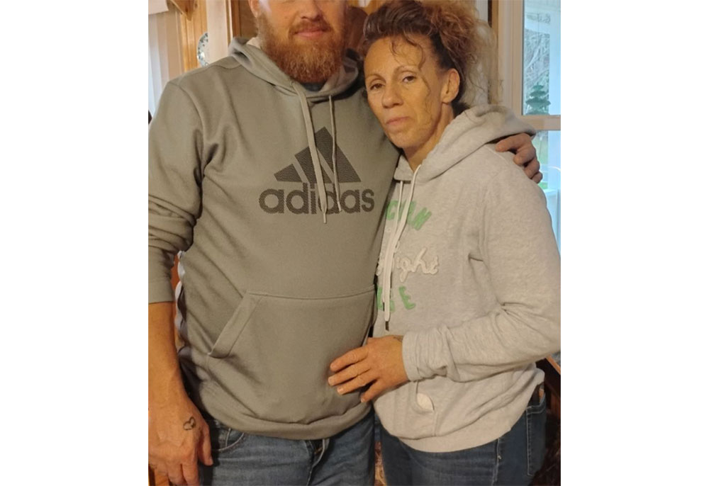 Melinda and her partner Jeremiah.