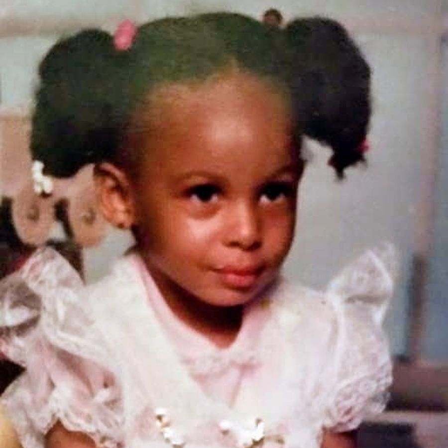 Toay as a little girl.
