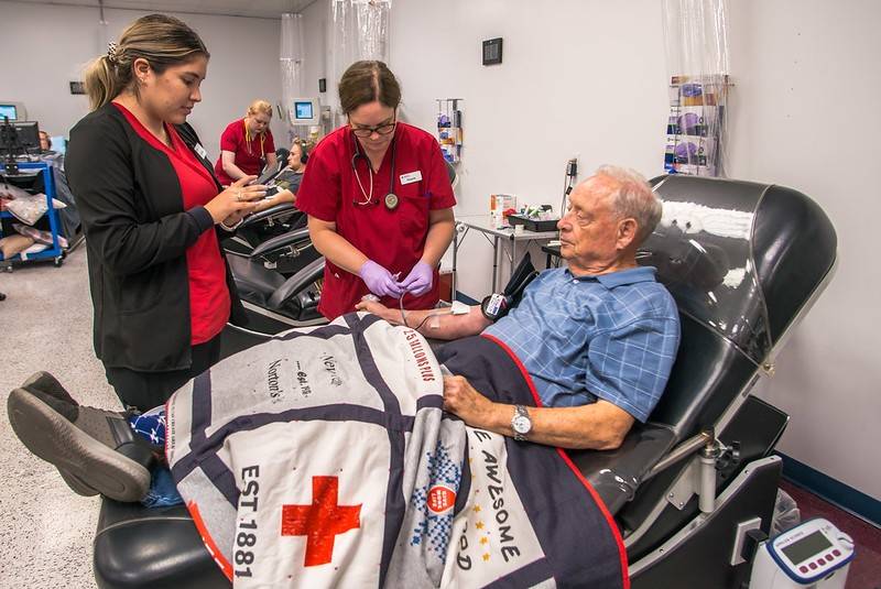 Gary B. Norton donates his 200th pint of blood
