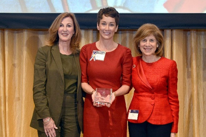 Group photo with award recipient Sara Horein