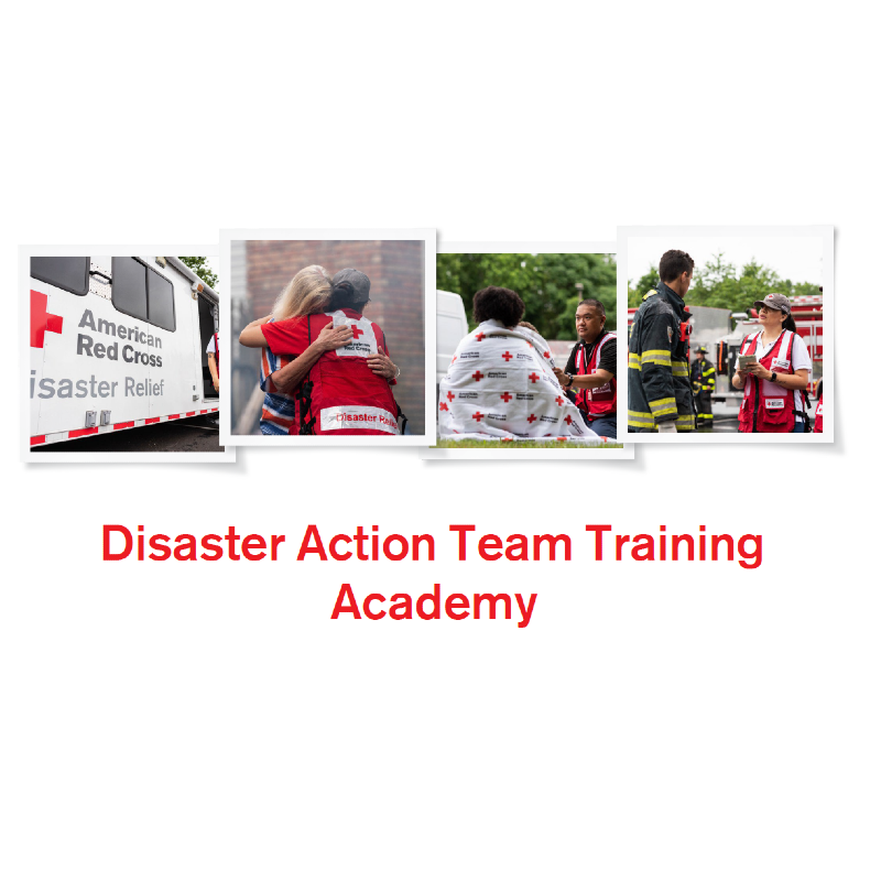 Disaster Action Team Academy Training event banner.
