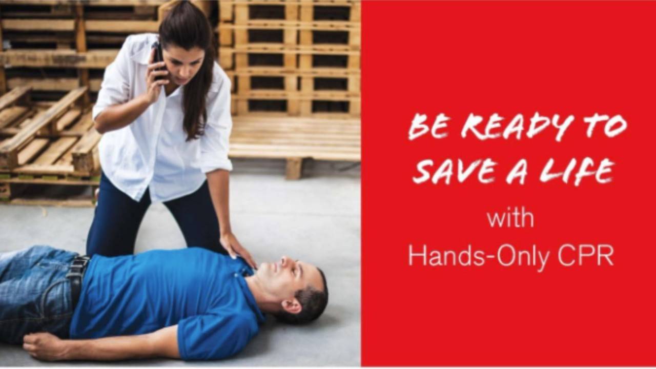 woman and man in cpr training