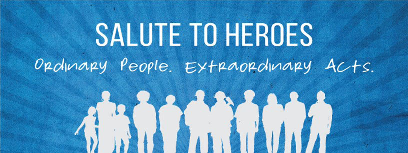 Salute to Heroes banner.