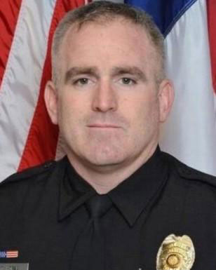 Michael Horan in officer uniform.
