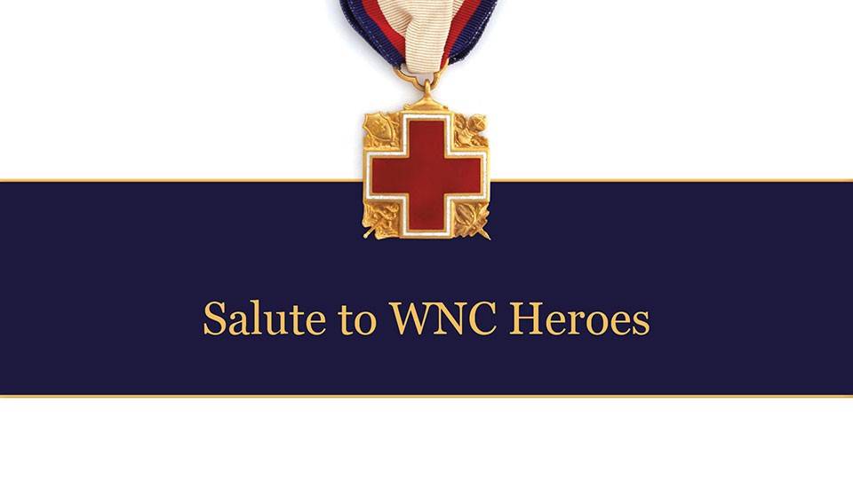 Red Cross medal advertising Salute to Heroes event