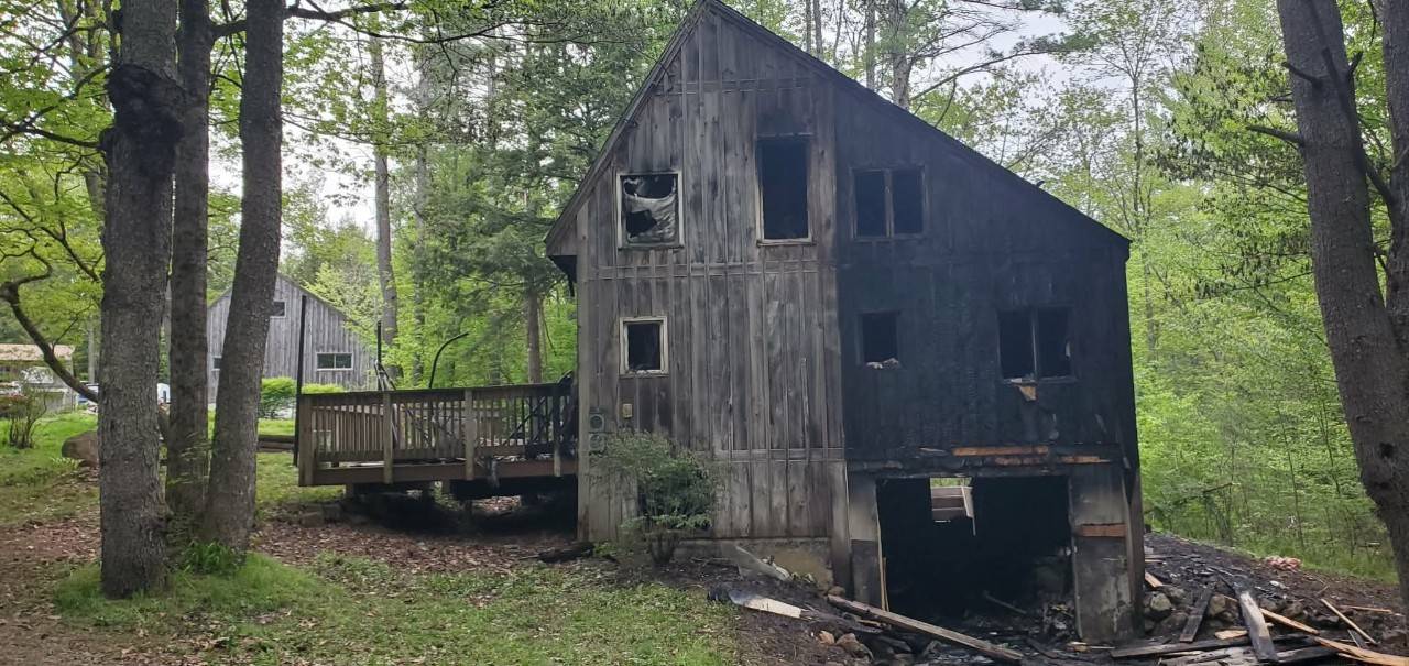Home after fire