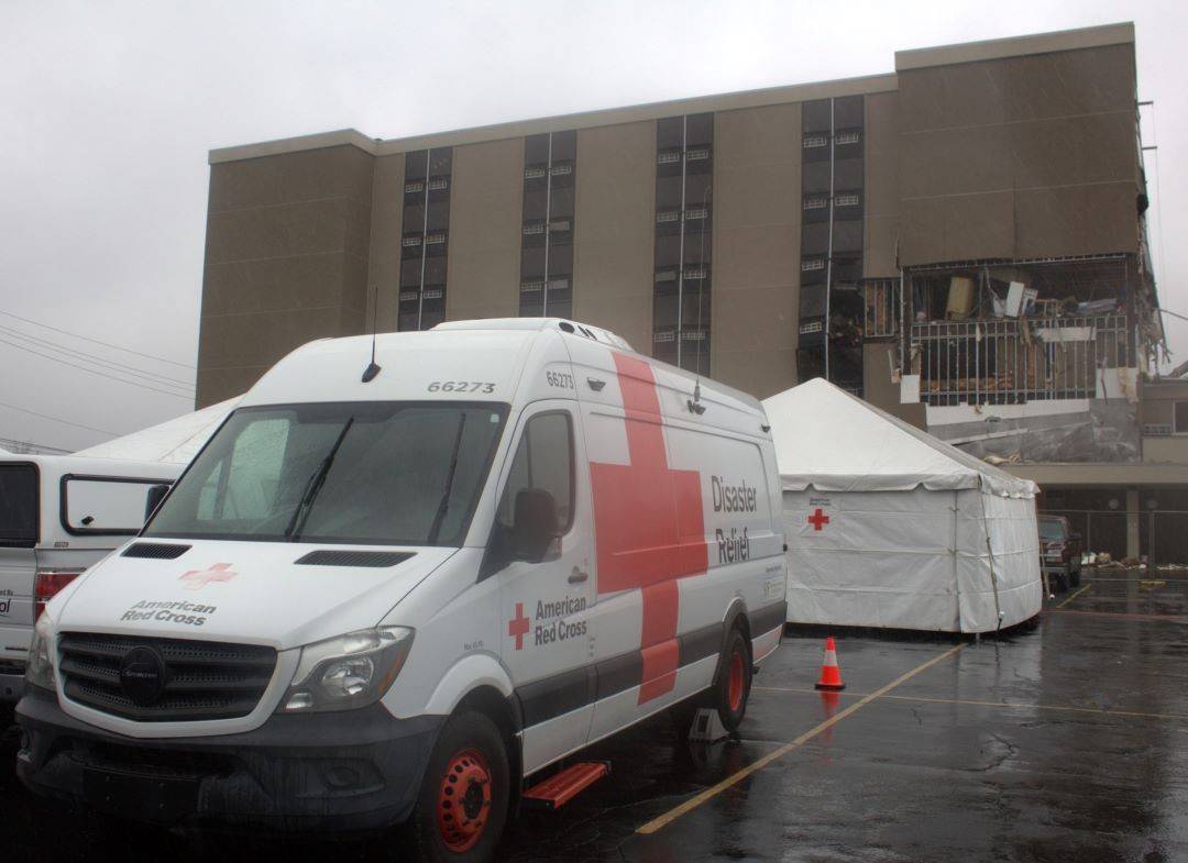 Red Cross emergency response vehicle