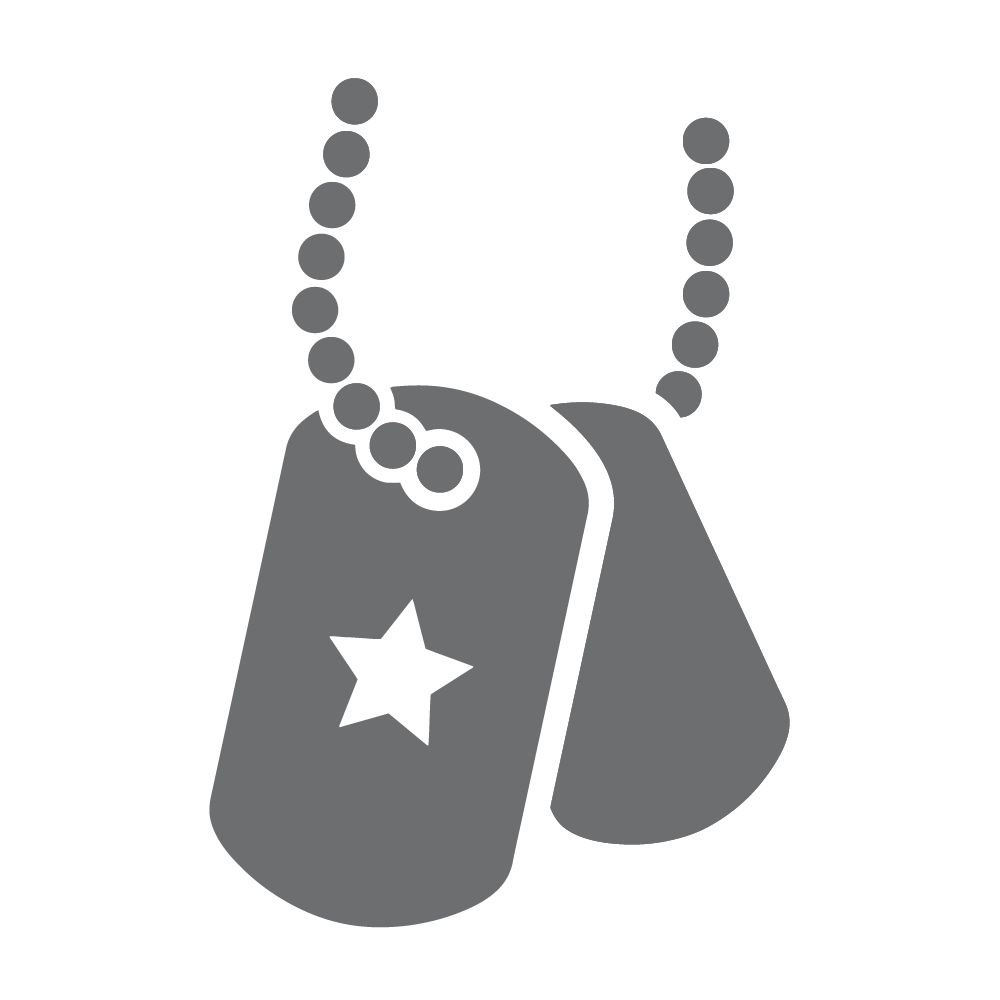dog tags icon.