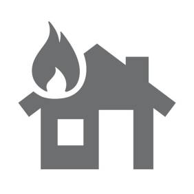 Home fire icon