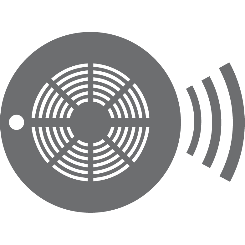 Smoke alarm icon