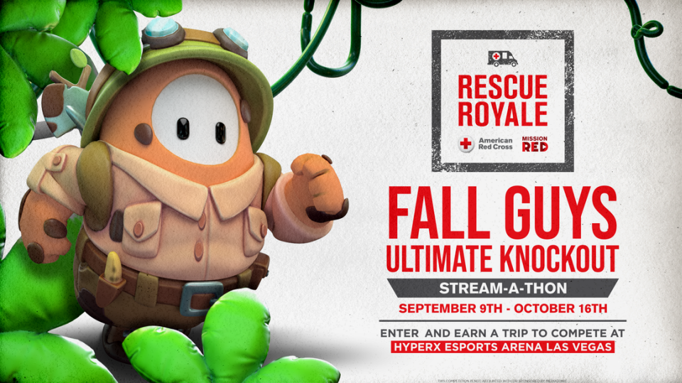 Fall Guys with the Red Cross