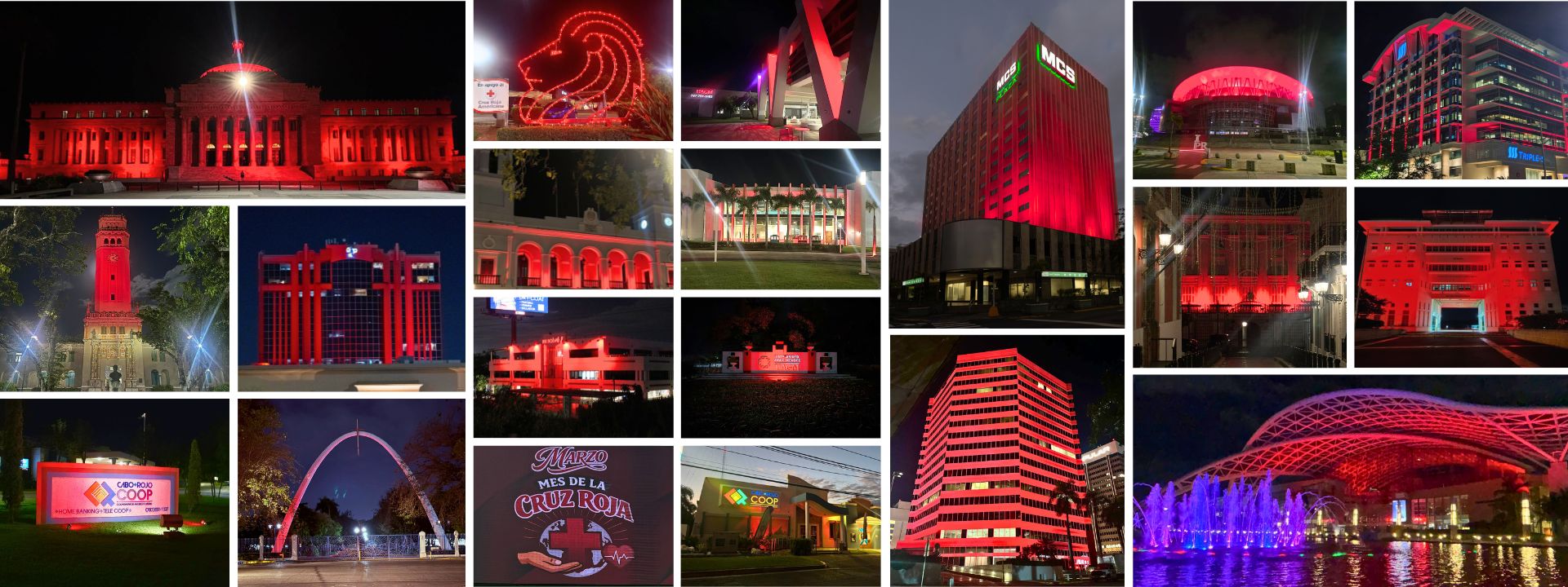 Collage de edificios