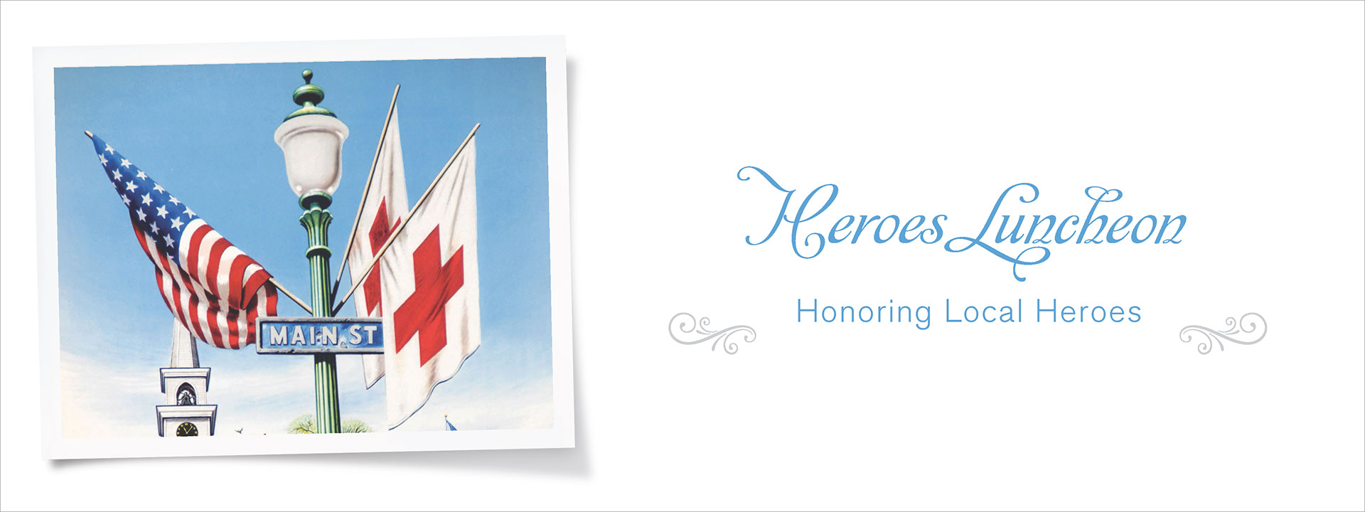 Heroes Luncheon event banner.
