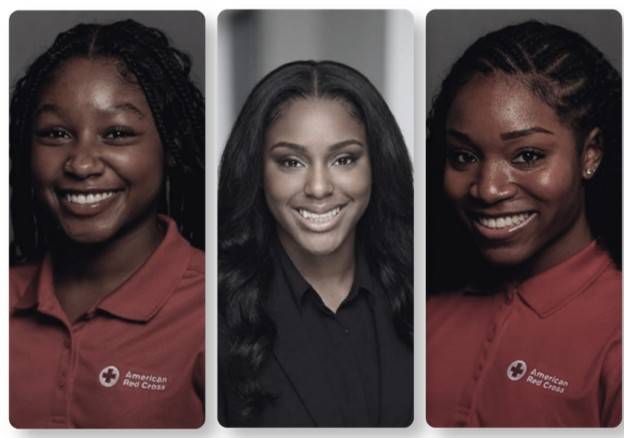 Collage of three women's headshots