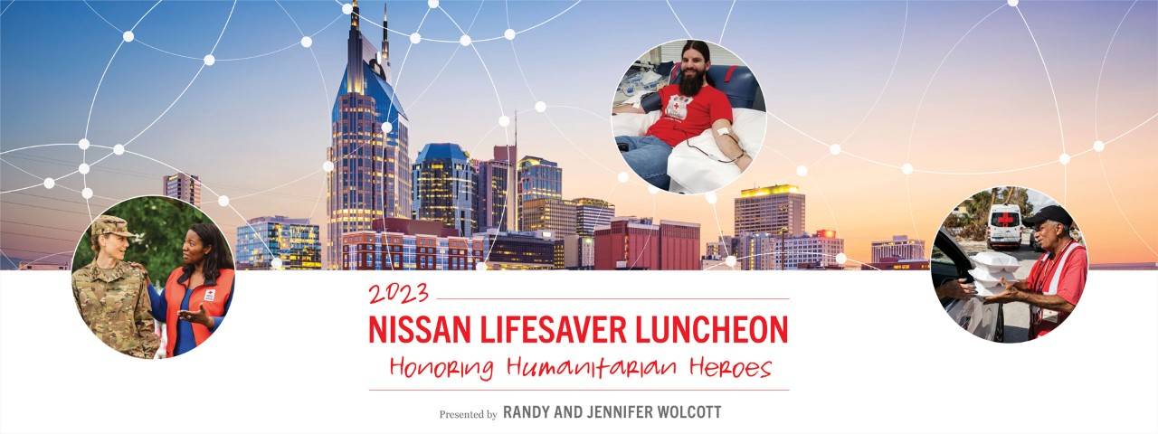 Lifesaver Luncheon Nashville Graphic Header with Nashville skyline