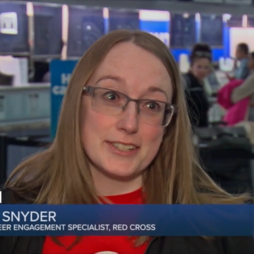 woman looking at camera