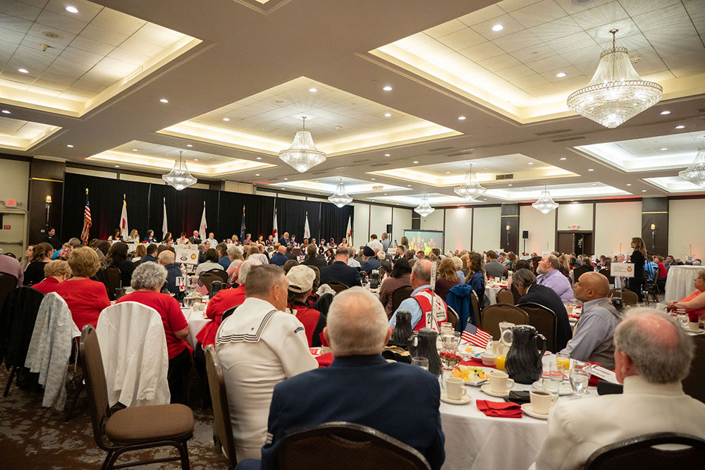 room full of people at the Real Heroes Event.