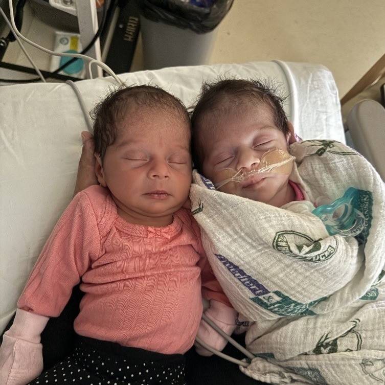 Image of two newborns