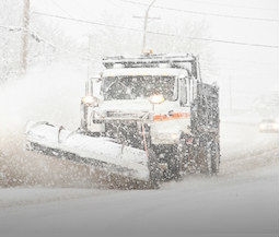 snowplow clearing snow