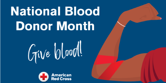 American Red Cross National Blood Donor Month - Give Blood Monthly Focus