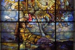 Stained glass window by Louis Comfort Tiffany at Red Cross headquarters