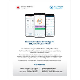 Red Cross Resuscitation Suite Mobile App brochure