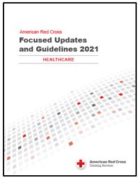 Cover of the American Red Cross Focused Updates and Guidelines 2021 PDF
